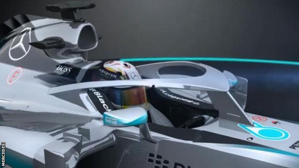 Ochrana hlavy jezdce "halo koncept", jak ji doporučuje FIA