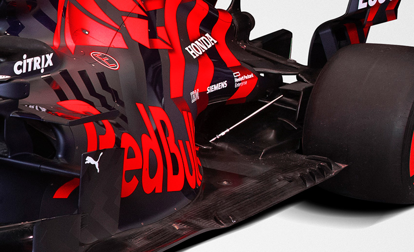 Detail zadní části Red Bullu RB15