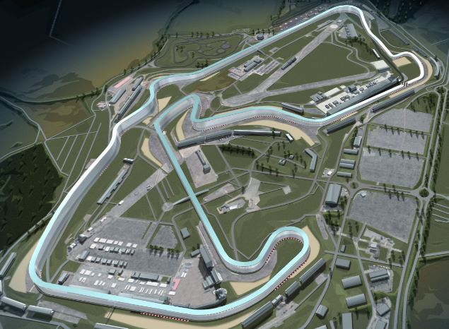 Model okruhu v Silverstone